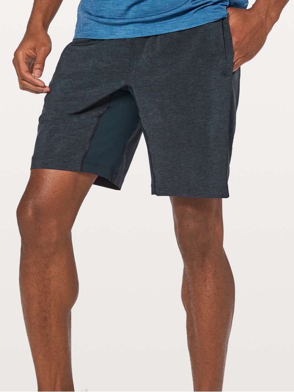 Lululemon T.H.E. Short Heathered Texture Printed Iron True Navy Medium